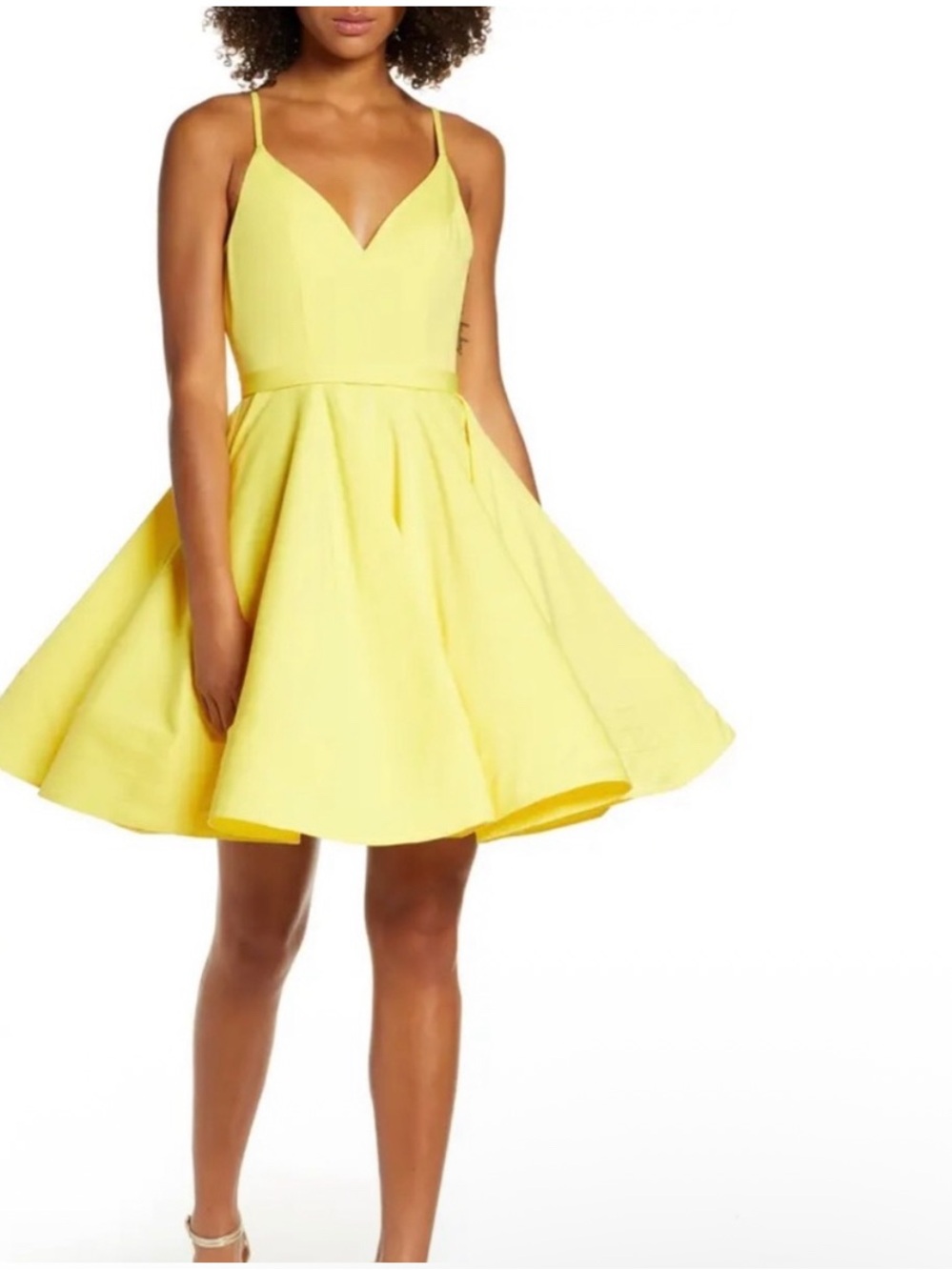 IEENA MAC DUGGAL Fit Flare Cocktail Homecoming Dress Mini Modern Retro Bold 6